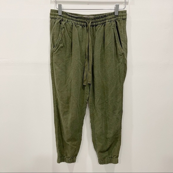 J. Crew Point Sur Seaside Pants Jogger Casual Pants Linen Blend Size 2 Green - Picture 3 of 10